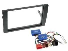 Einbauset CAN-Bus Doppel DIN Autoradio für Audi A4 Teilaktiv 2001-2008 schwarz