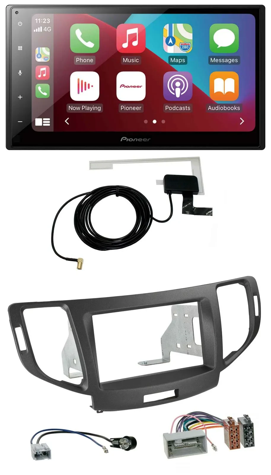 Автомагнитола для Honda Accord (с 2011) Pioneer 2-DIN USB Bluetooth DAB, антрацит