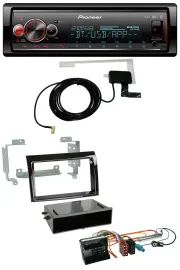 Автомагнитола для Citroen Jumper 06–11 Pioneer Bluetooth DAB USB MP3 Quadlock, черный глянцевый