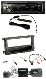 Pioneer MP3 USB CD DAB Lenkrad Autoradio für Ford Mondeo S-Max Can 07-14 schwarz