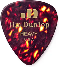 Dunlop Celluloid Shell Teardrop Heavy 485P05HV 12Pack  медиаторы, жесткие, 12 шт.