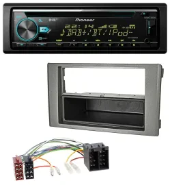 Pioneer DAB MP3 CD USB Bluetooth Autoradio für Iveco Daily (06-14) dunkelgrau