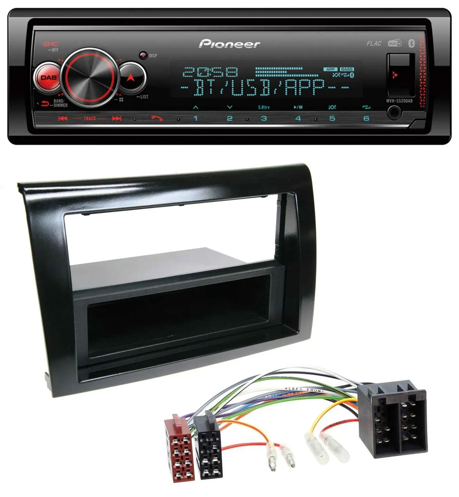 Автомагнитола Pioneer для Fiat Bravo (с 2007) Bluetooth USB MP3 DAB