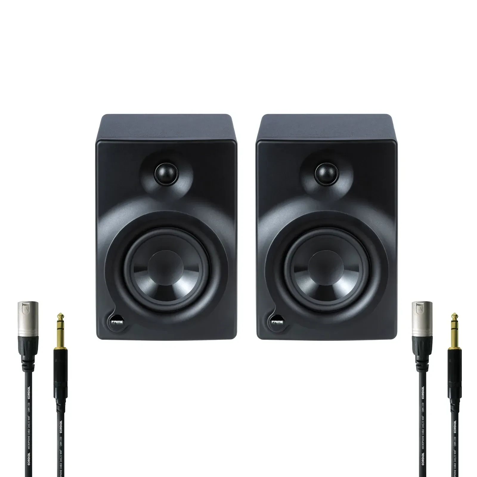 Активный студийный монитор Fame Audio Orbital 205S Black с аксессуарами (пара)