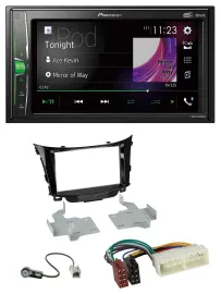 Автомагнитола для Hyundai i30 (с 2017) Pioneer 2DIN MP3 DAB USB Bluetooth