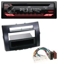 JVC CD DAB USB Bluetooth MP3 Autoradio für Toyota Corolla Verso 04-09 schwarz
