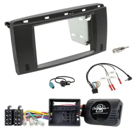 Einbauset Lenkradadapter Doppel DIN Autoradio für Mercedes R-Klasse 2006-2012