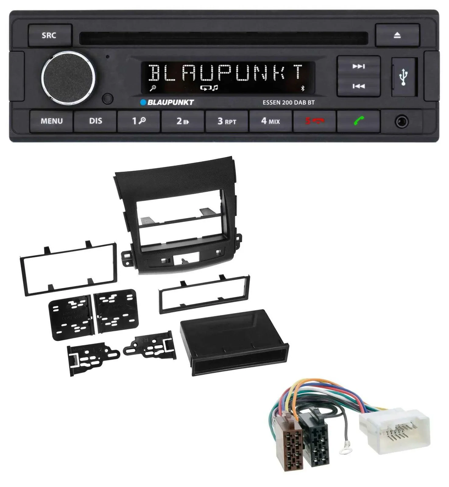 Blaupunkt USB MP3 Bluetooth DAB CD Autoradio für Citroen C-Crosser Mitsubishi Ou