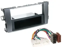 Radioeinbauset DIN Autoradio für Toyota Auris 07-12 anthrazit-grau