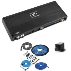 NVX XQA25001 2500W RMS XQ-Series SQ Class D Monoblock with Amp Kit