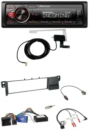 Pioneer USB Lenkrad DAB Bluetooth Autoradio für BMW 3er E46 01-07 schwarz