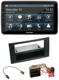 Blaupunkt USB DAB SD MP3 Bluetooth Autoradio für Ford Focus Fiesta 04-08 schwarz