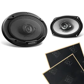 Автомобильная акустика Kenwood KFC-6966S 6x9", 3-way, 4 Ом, коаксиальная (набор) с виброизоляцией