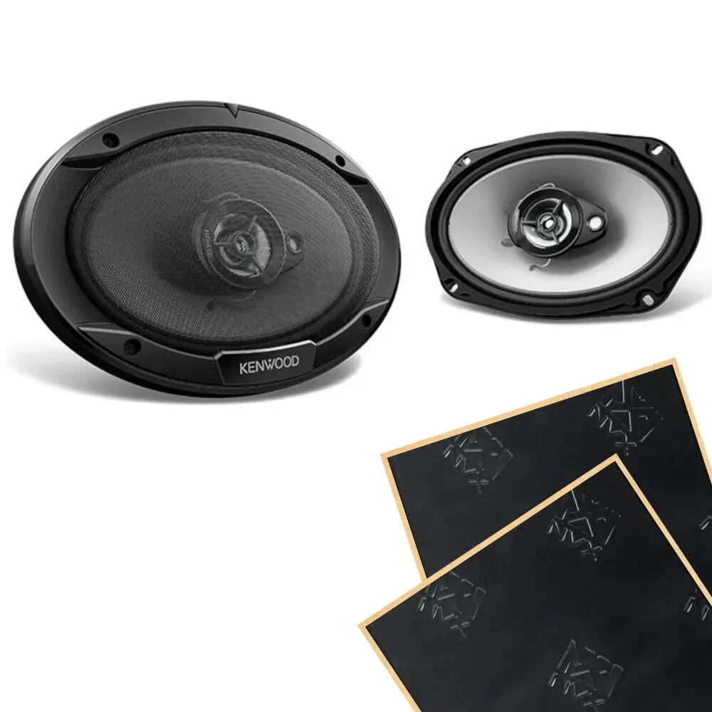 Автомобильная акустика Kenwood KFC-6966S 6x9", 3-way, 4 Ом, коаксиальная (набор) с виброизоляцией