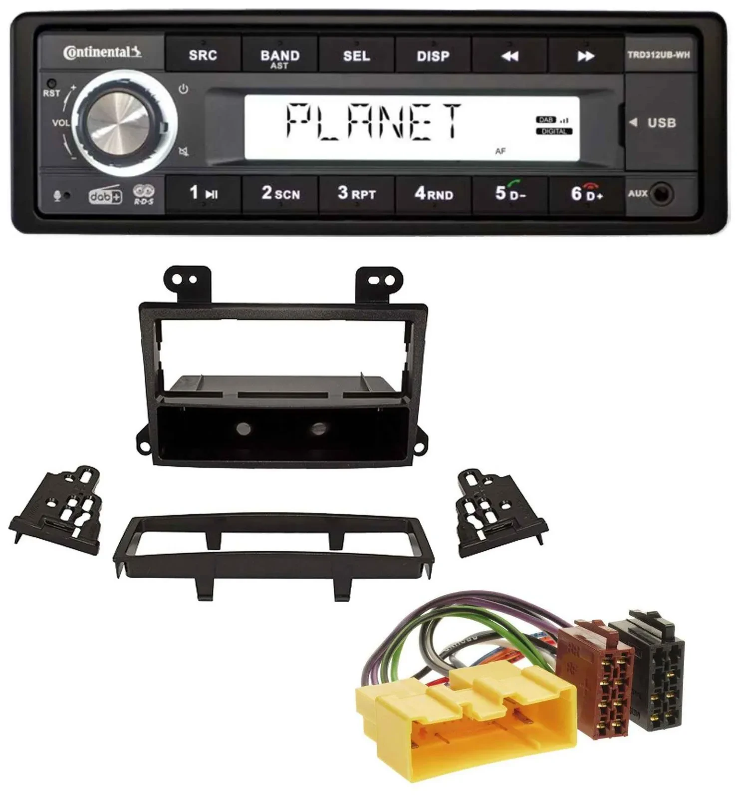 Автомагнитола для Mazda MPV (2000–2006) Continental 1DIN, USB, AUX, DAB, MP3
