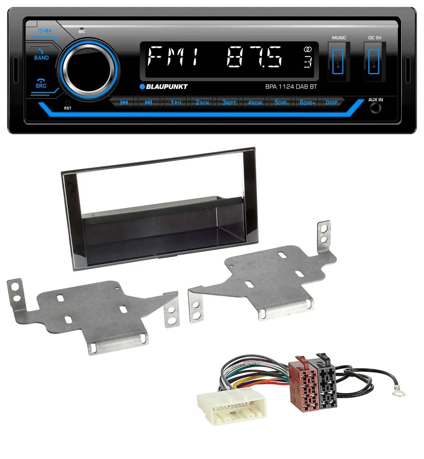 Blaupunkt Bluetooth USB DAB MP3 Autoradio für Nissan Juke (ab 2014)
