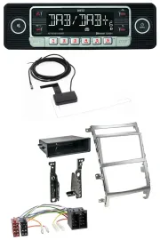 Dietz DAB Bluetooth USB MP3 Autoradio für Hyundai ix55 (2009-2012) silber