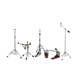 Drum Hardware Set 6tlg Snare-Ständer Beckenständer Galgenbeckenständer