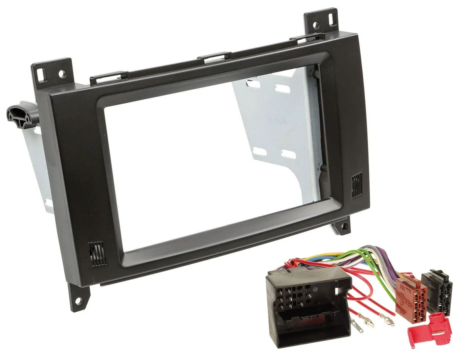 Установочный комплект Caraudio24 2-DIN для Mercedes A-/B-Class 2004–2012 черный (набор)