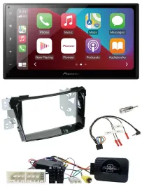 Pioneer USB Lenkrad DAB 2DIN Bluetooth Autoradio für Hyundai i40 ab 16 VF Klavie