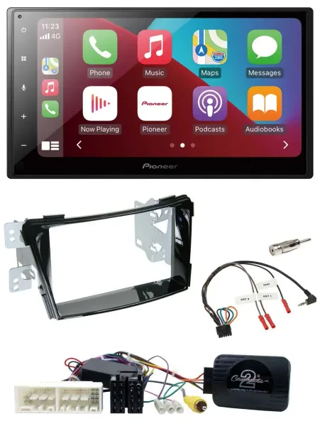Pioneer USB Lenkrad DAB 2DIN Bluetooth Autoradio für Hyundai i40 ab 16 VF Klavie
