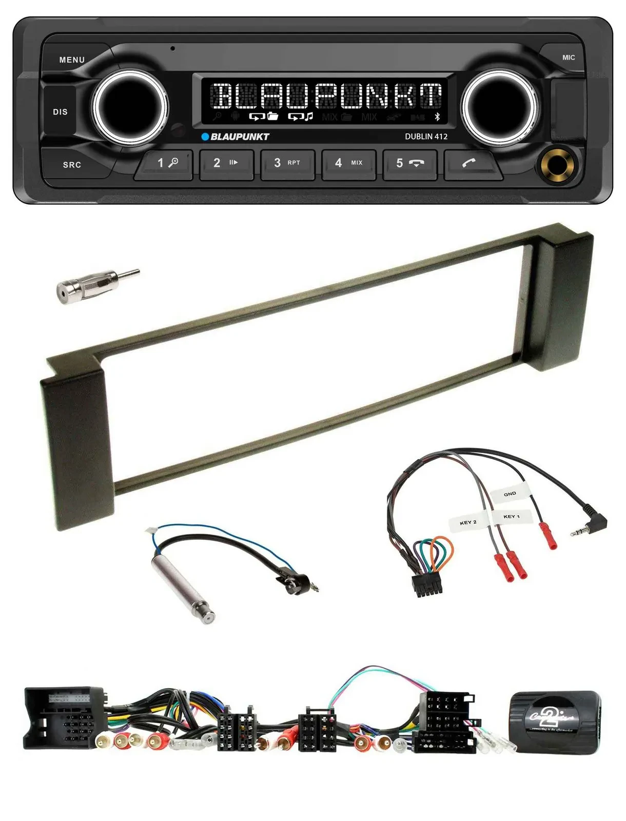 Blaupunkt MP3 Bluetooth USB Lenkrad Autoradio für Audi A3 A6 Can-Bus 00-04