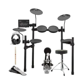 Yamaha DTX452K Electronic Drum Set with Throne and Accessory Bundle