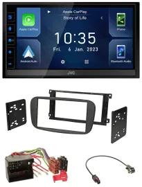 JVC DAB Bluetooth MP3 USB 2DIN Autoradio für Ford S-Max ab 2007 Mondeo schwarz