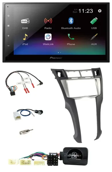 Pioneer USB Bluetooth DAB 2DIN Lenkrad Autoradio für Toyota Yaris 2006-2011