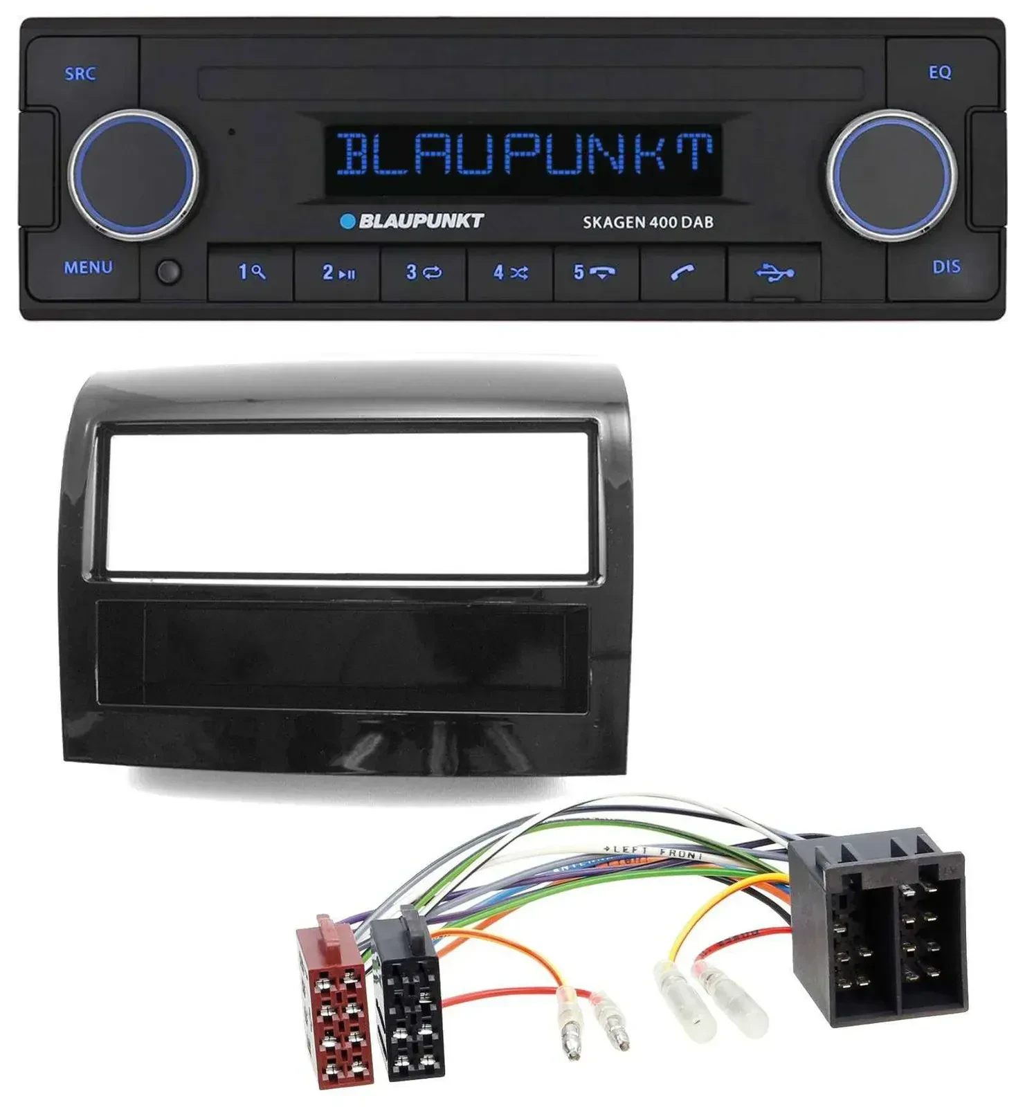 Blaupunkt DAB USB Bluetooth MP3 Autoradio für Fiat Ducato 2011-2021 piano schwar