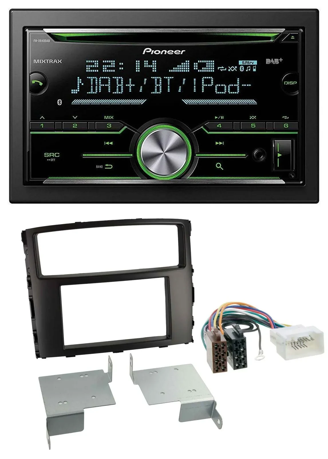 Pioneer Bluetooth MP3 DAB 2DIN USB CD Autoradio für Mitsubishi Pajero Shogun ab