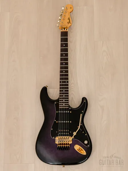 Электрогитара Fender Pro Feel Stratocaster STR75 SSH Blueberry Burst w/gigbag Japan 1988