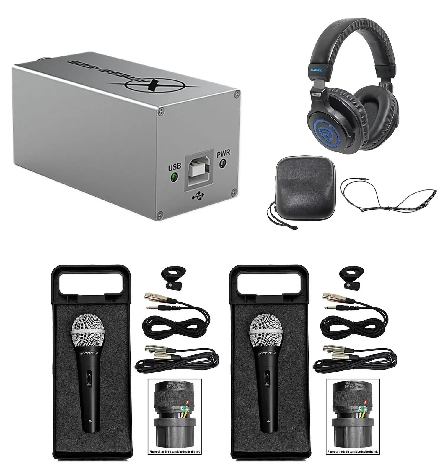 DMX-передатчик для ShowXpress Chauvet DJ Xpress-512S 512-канальный (набор: наушники, 2 микрофона)