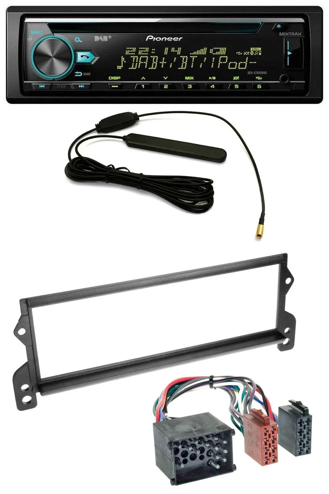 Pioneer CD MP3 AUX DAB USB Autoradio für Mini (bis 2002, Rundpin)
