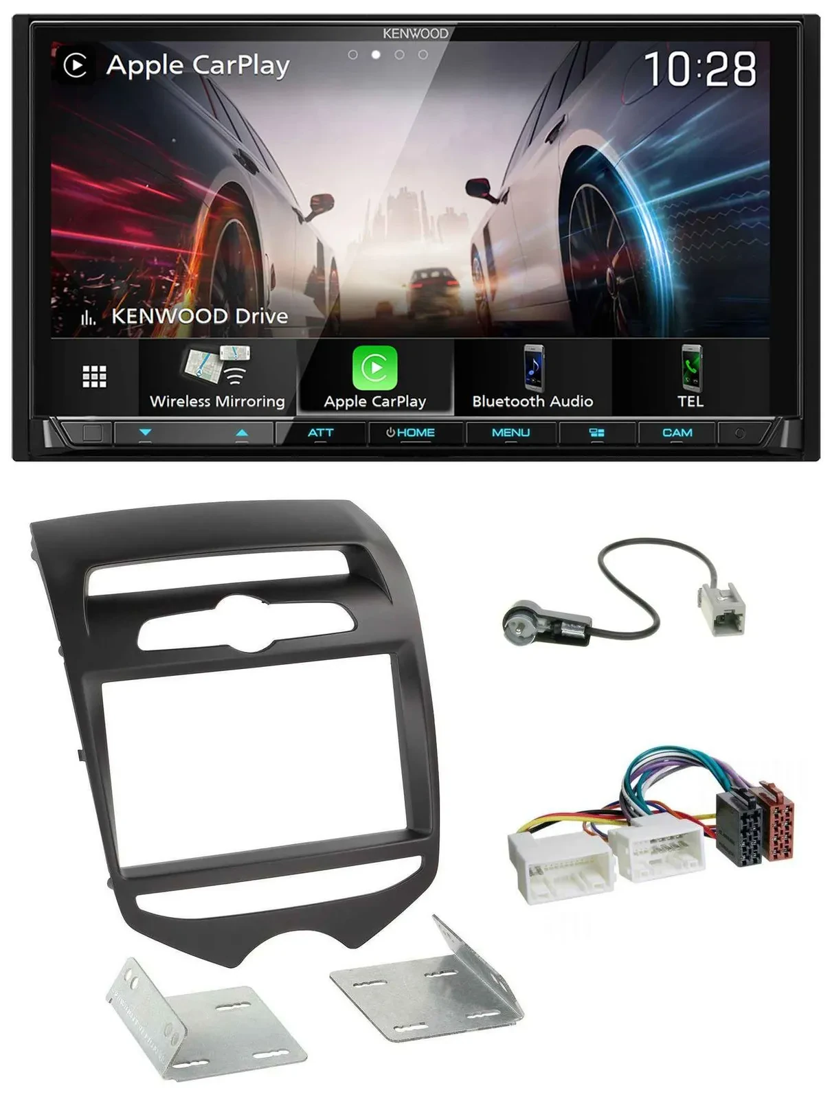 Автомагнитола для Hyundai ix20 (с 2010, ручной климат-контроль) Kenwood 2DIN, USB, DAB, Bluetooth, MP3