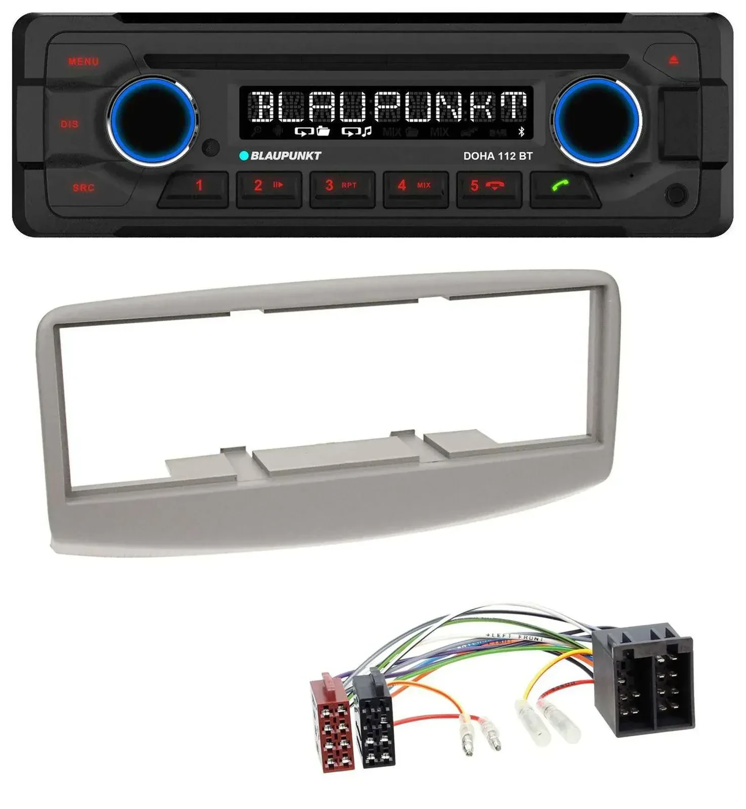 Blaupunkt AUX MP3 CD Bluetooth USB Autoradio für Fiat Multipla 186 1999-2010 gra