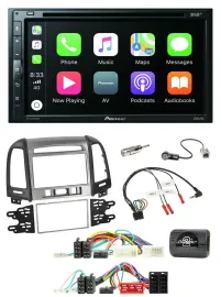 Pioneer DVD 2DIN Lenkrad DAB Bluetooth USB Autoradio für Hyundai Santa Fe 10-12