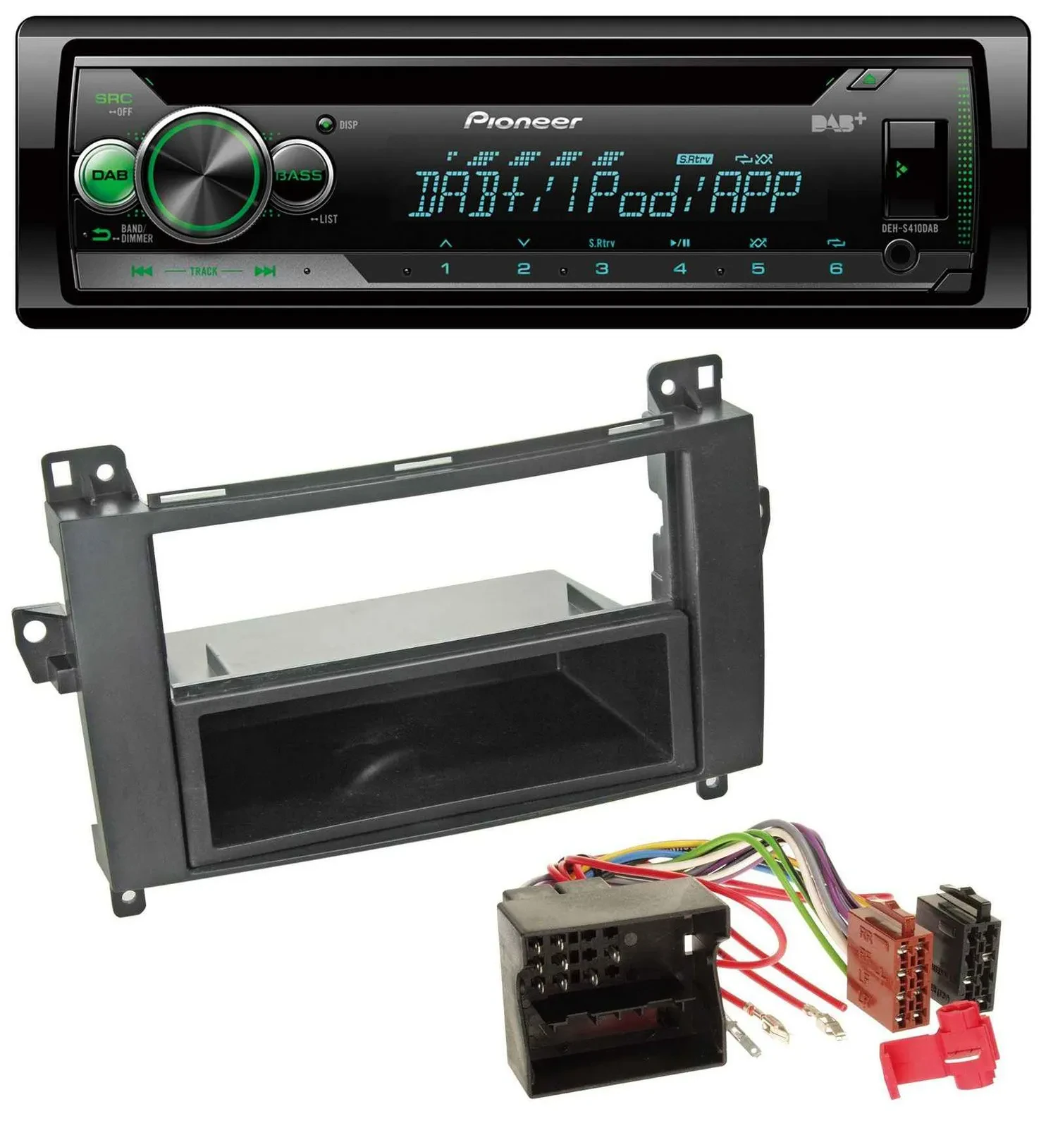 Pioneer USB MP3 DAB AUX CD Autoradio für Mercedes B-Klasse (T245, 05-11)