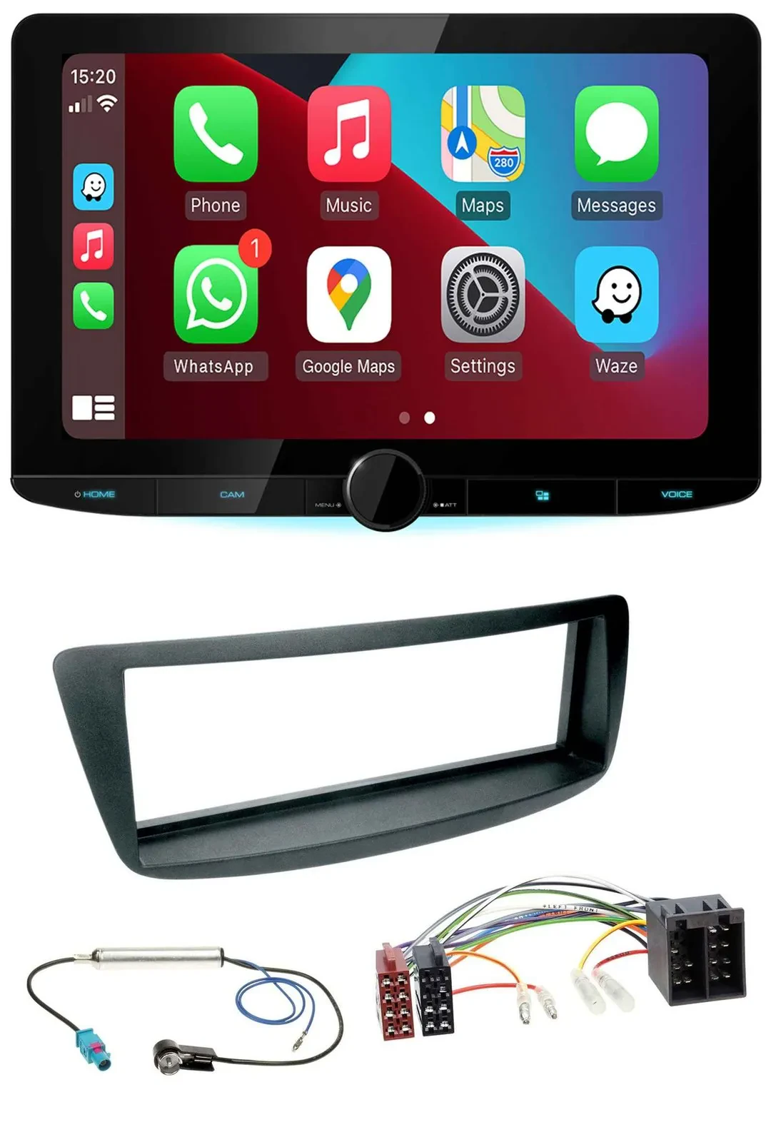 Kenwood MP3 USB DAB Bluetooth Autoradio für Citroen C1 Peugeot 107 Fakra Phantom