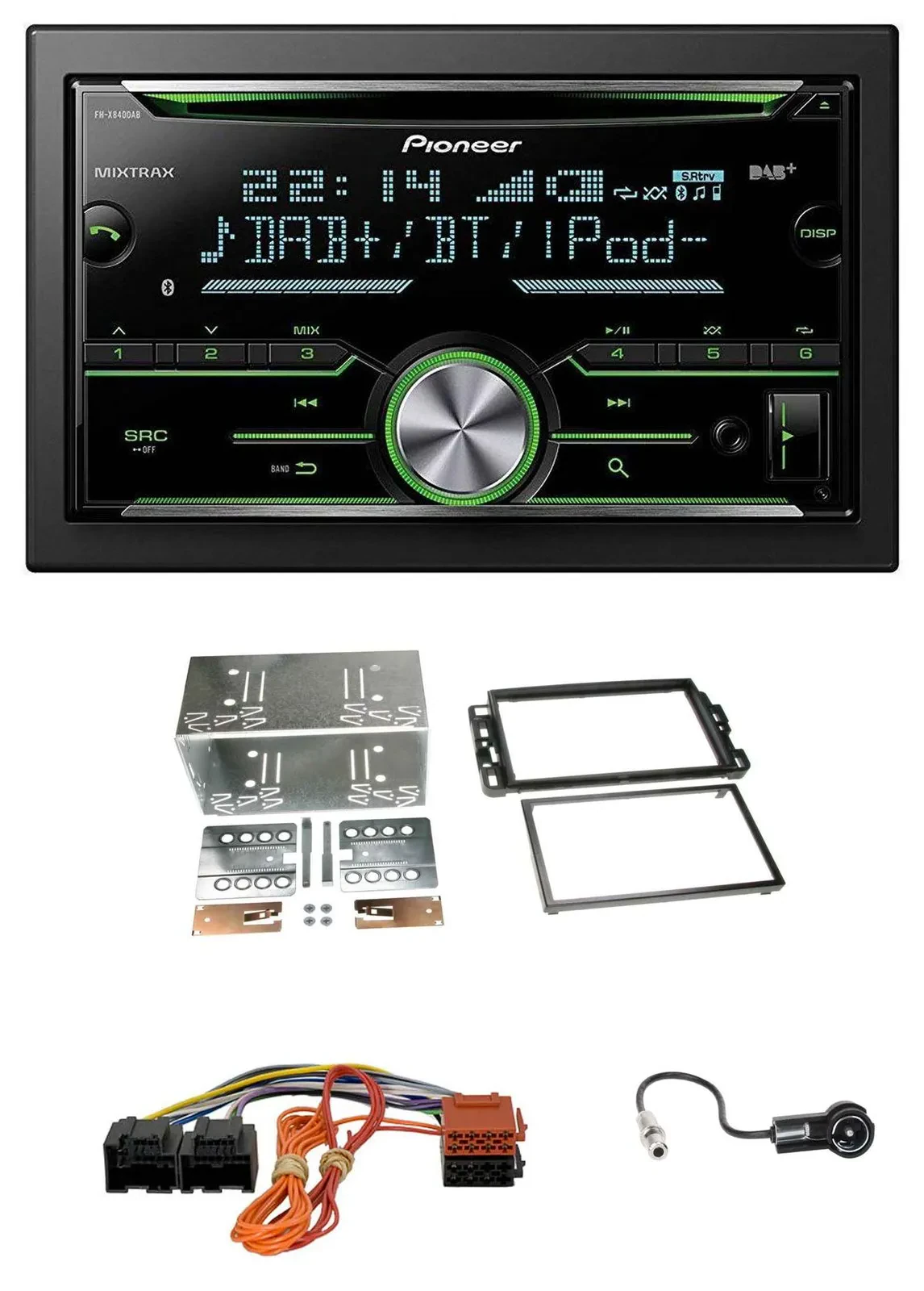Pioneer Bluetooth MP3 DAB 2DIN USB CD Autoradio für Cadillac BLS (2006-2010)