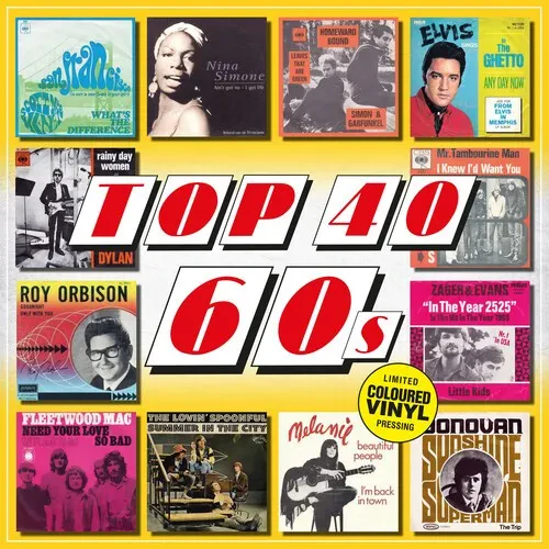 Виниловая пластинка Various Artists - Top 40 60s / Various - 140-Gram Colored Vinyl [New Vinyl LP] C