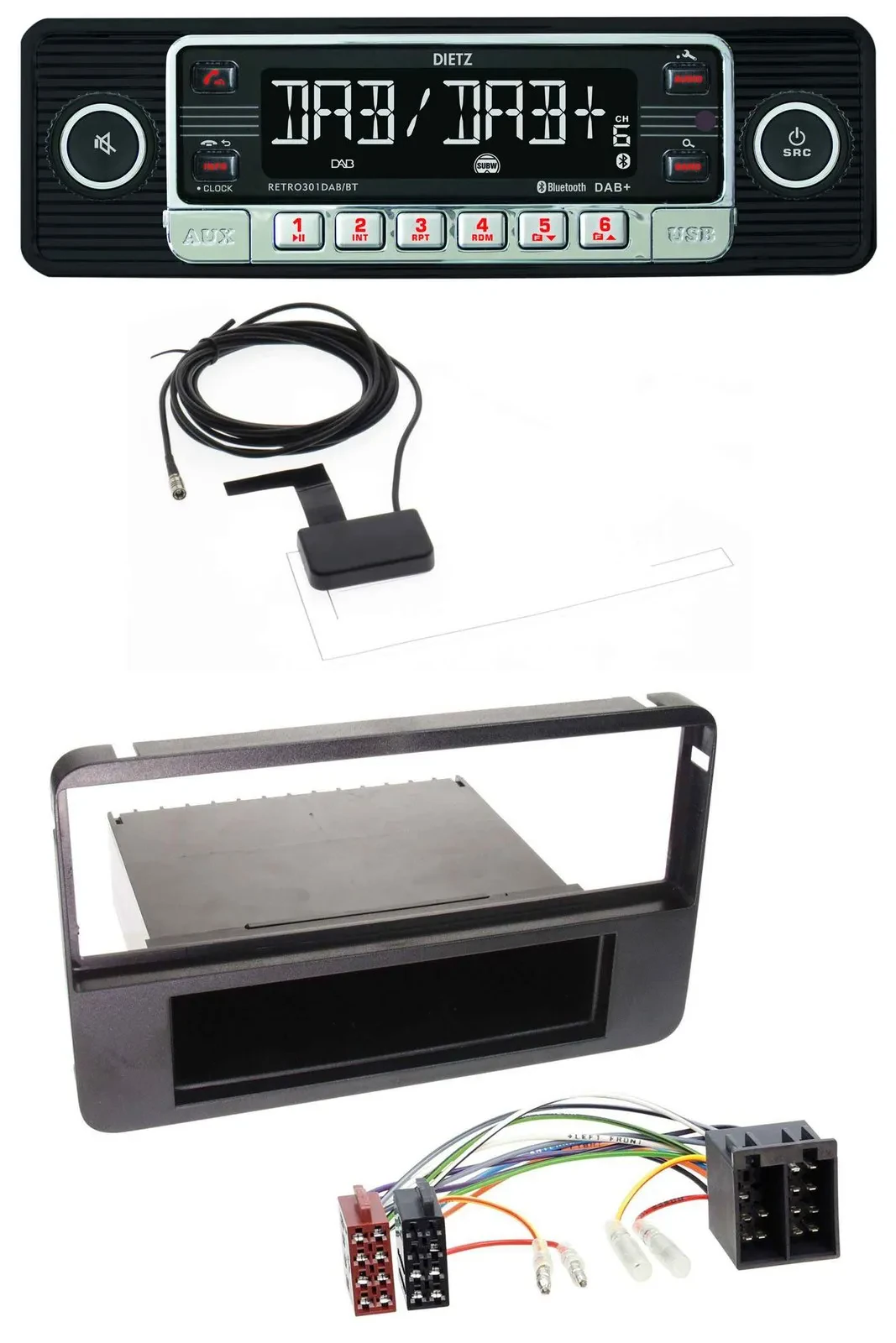 Dietz DAB Bluetooth USB MP3 Autoradio für Alfa Romeo 159 Brera Spider 06-10