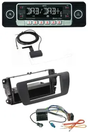 Dietz DAB Bluetooth USB MP3 Autoradio für Seat Ibiza 6J ab 08 nitschwarz AN1