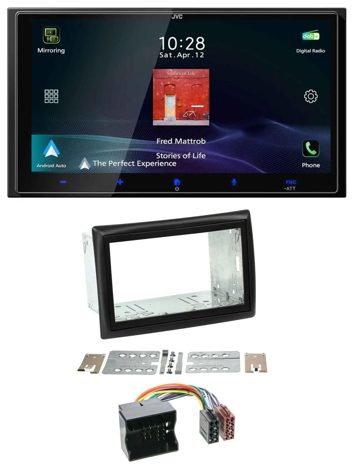 JVC USB Bluetooth 2DIN DAB MP3 Autoradio für Renault Megane 2009-2010