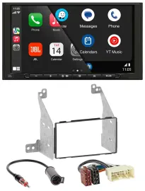 JBL USB 2DIN MP3 Bluetooth AUX Autoradio für Nissan Pathfinder 04-07