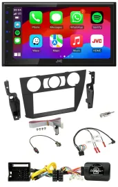JVC Bluetooth 2DIN Lenkrad DAB USB Autoradio für BMW 3-er 2005-2013 man. Klima