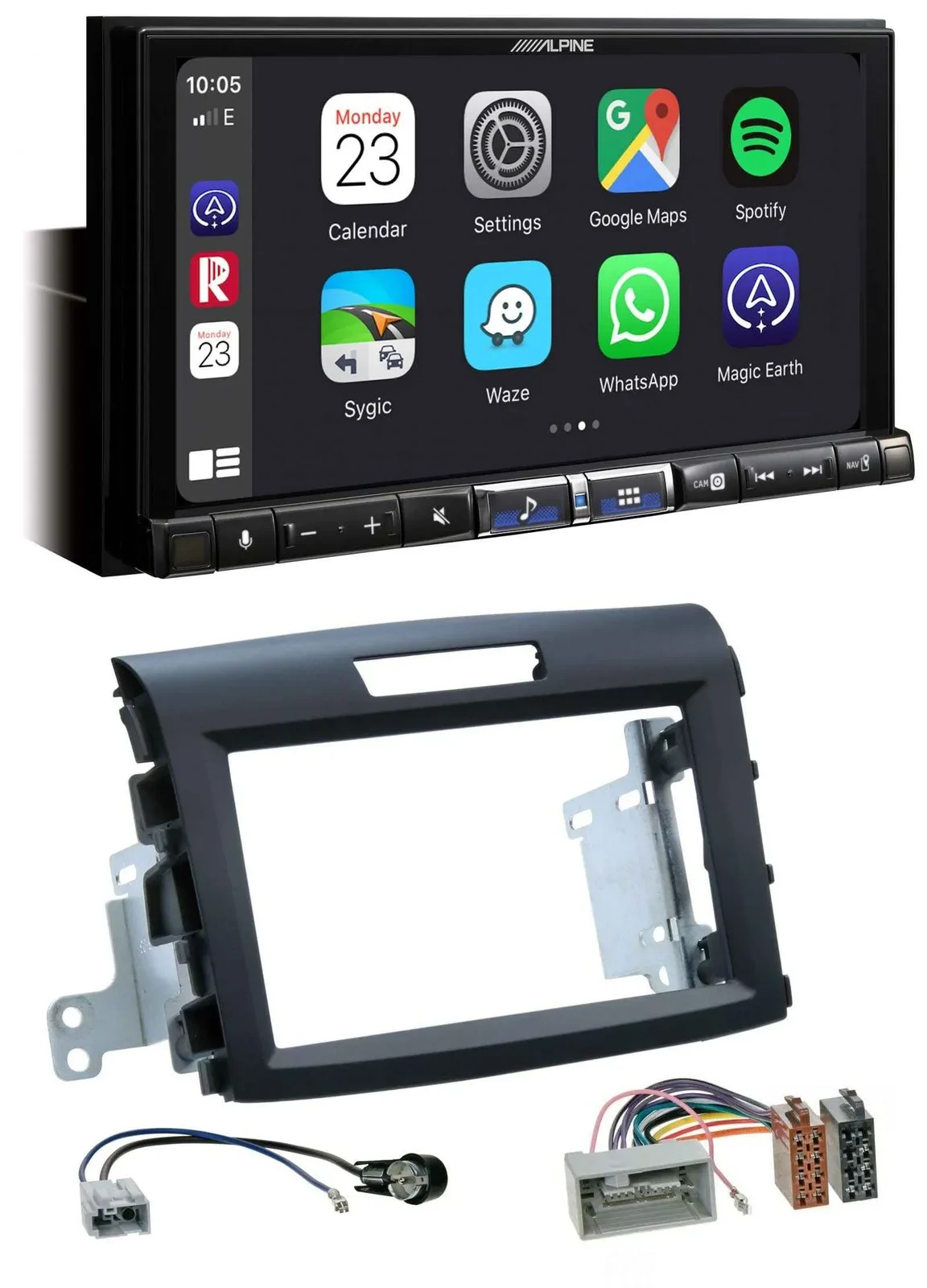 Alpine 2DIN DAB USB MP3 Bluetooth Autoradio für Honda CR-V FR5/FR6 ab 2012