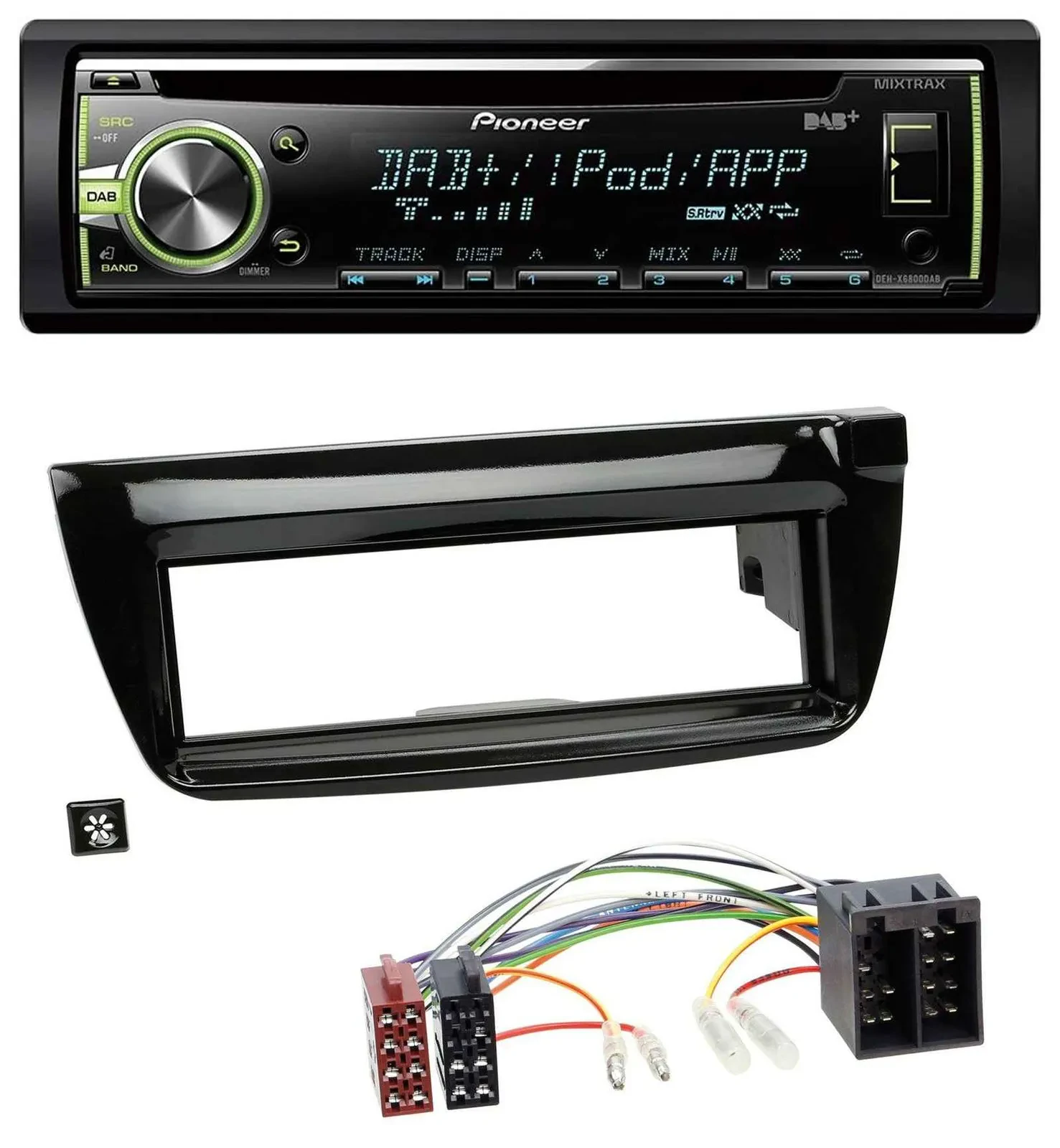 Pioneer DAB USB MP3 AUX CD Autoradio für Opel Combo ab 11 Fiat Doblo 12-15