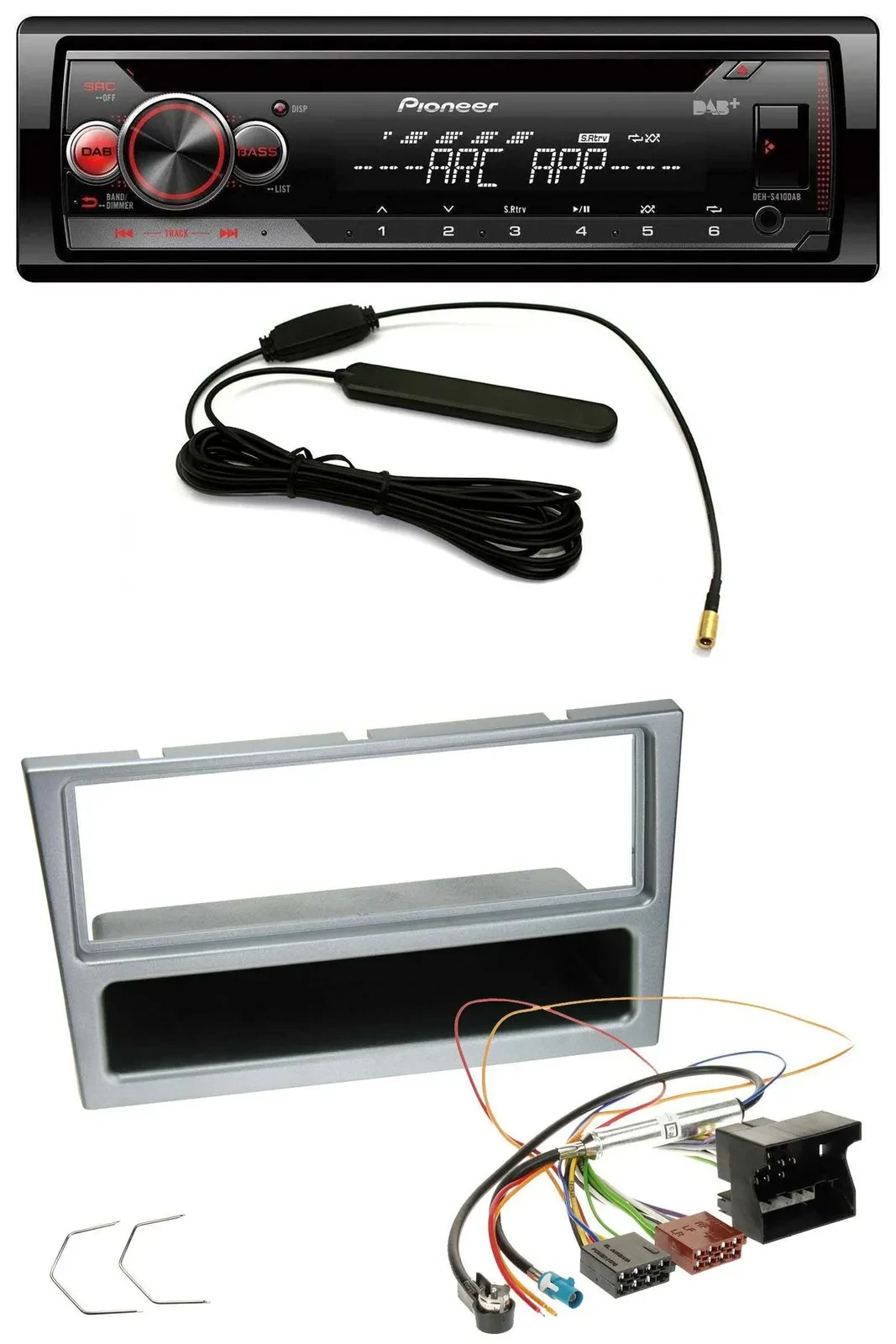 Pioneer CD USB AUX DAB MP3 Autoradio für Opel Combo C Corsa C Tigra Meriva ab 20