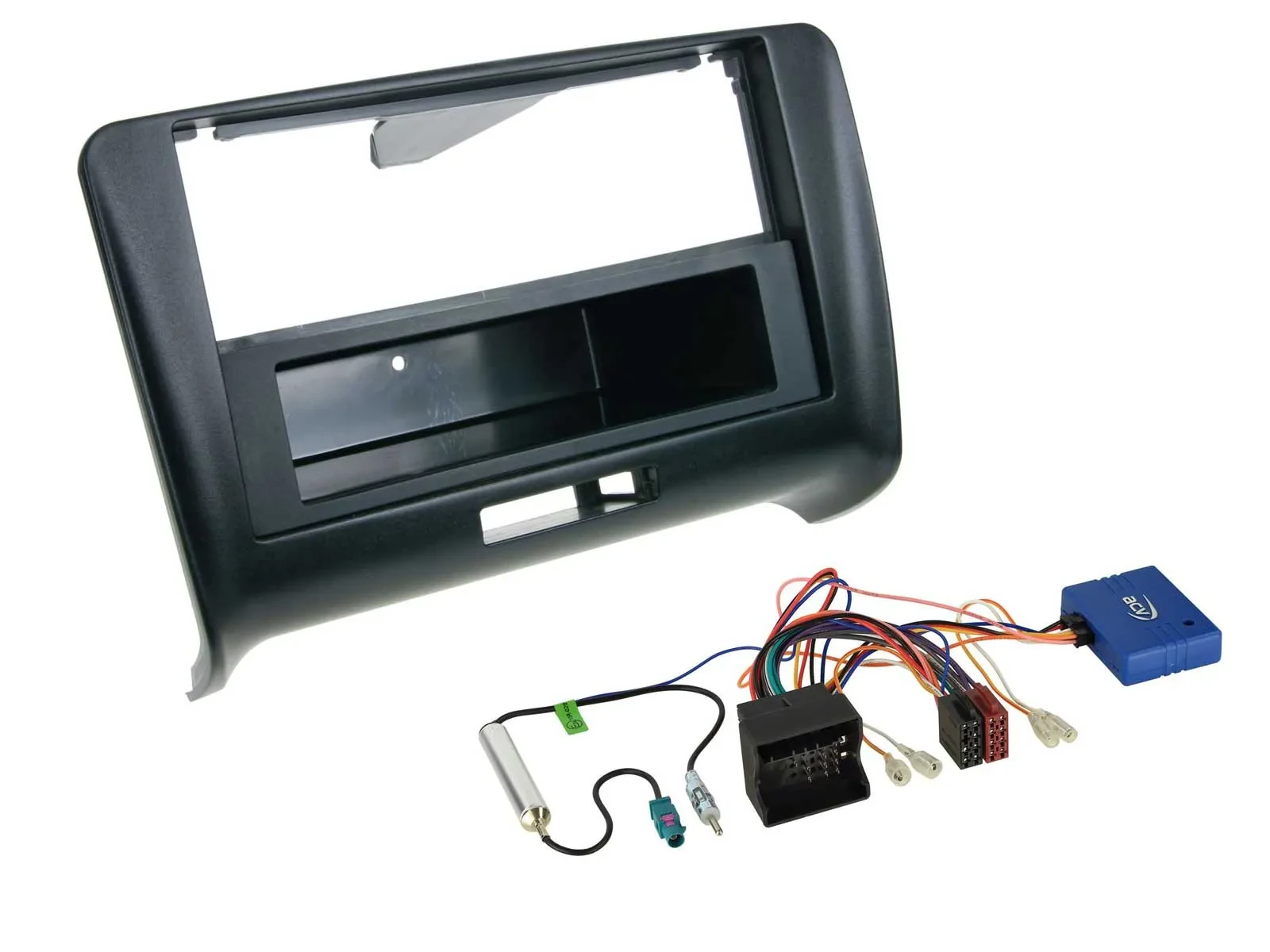 Einbauset CAN-Bus DIN Autoradio für Audi TT 8J 2006-2014 schwarz
